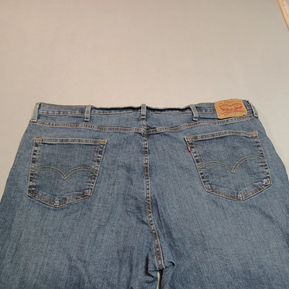 Levis 559‎ Relaxed Straight Jeans Mens 46x32 Blue Medium Wash Denim 559-0482
